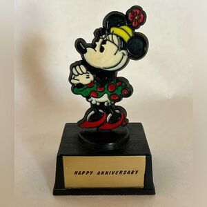 Vintage Minnie Mouse Aviva Walt Disney Trophy Happy‎ Anniversary Collectible